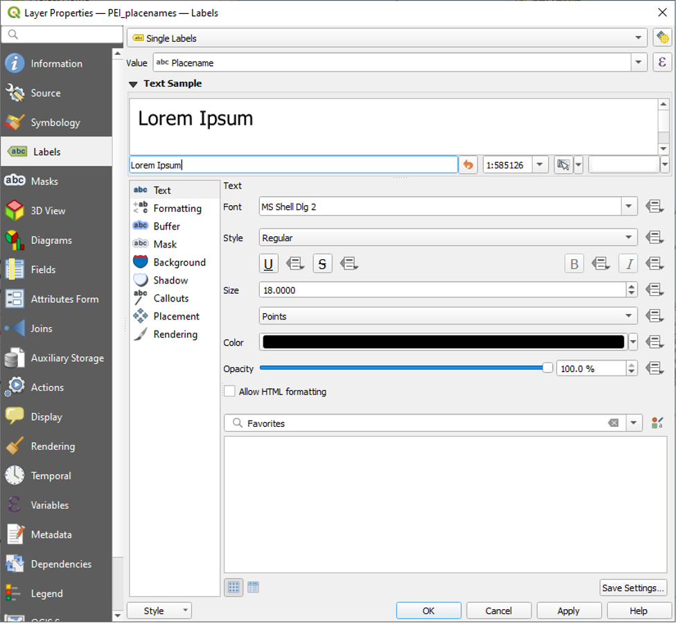 Figure 1.63. The text sample section allows for the text color to be changed and to write in text.