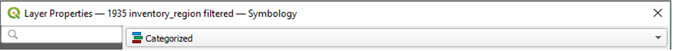 Figure 2.22. Layer Properties window with Categorized option selected.