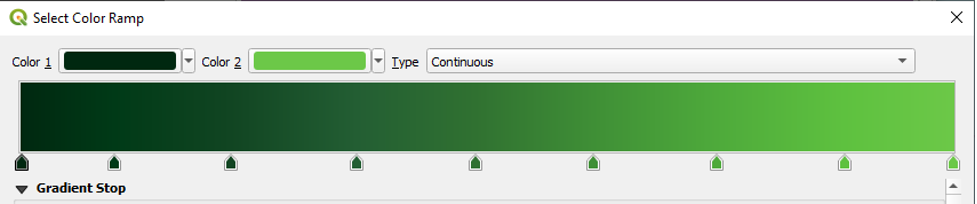 Figure 2.42. Select Color Ramp updated with new changes.