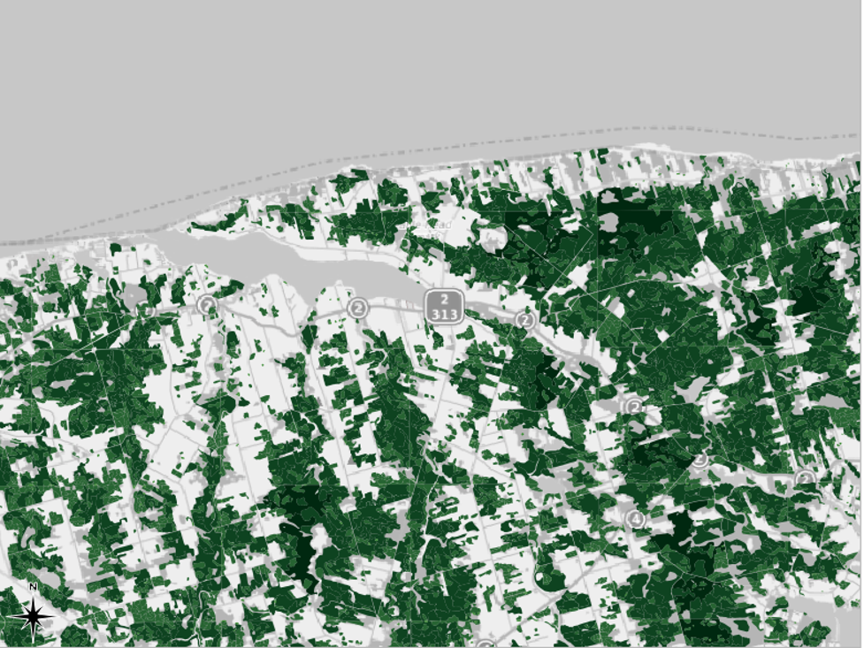 Figure 2.75. Updated map with the Logarithmic Scale values.