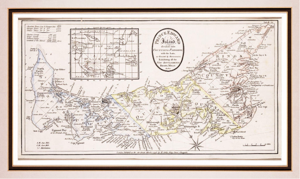 Figure 5.7. This is the map of Prince Edward Island created by Captain Holland.
