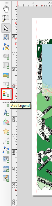 Figure 5.49. This is the Add Legend button, it can be identified by the three squares that look like a list.