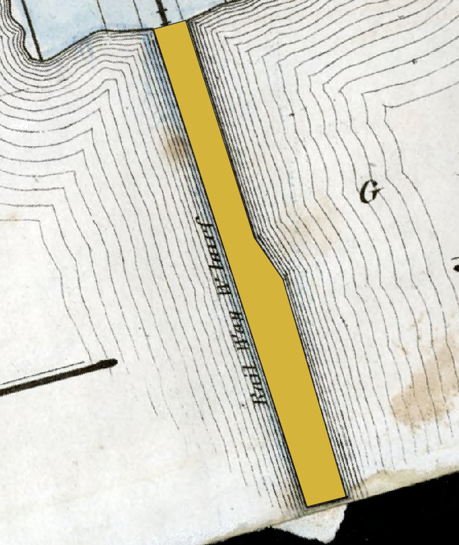 Figure 4.79. A polygon in yellow now marks the wharf.