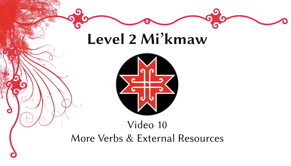 Mi'kmaw Verbs and Resources