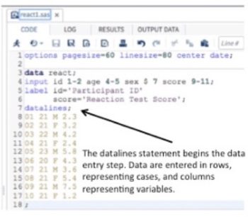 Components of a SAS Session – Applied Statistics in Healthcare Research