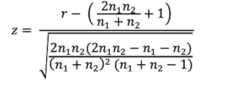 Computing the Z Statistic for the One Sample Runs Test – Applied ...