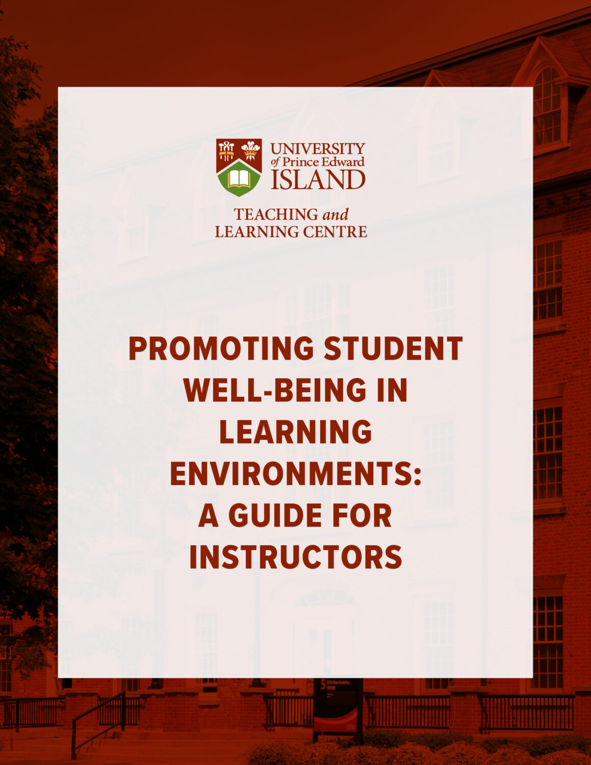 Cover image for Promoting Student Well-Being in Learning Environments: A Guide for Instructors